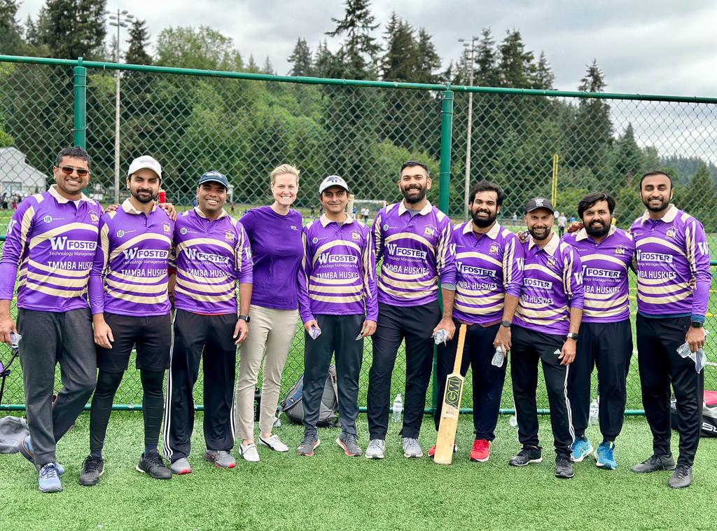 Rajesh Nair, left, was also a founding member and the Vice Captain of the Foster School’s TMMBA cricket team.