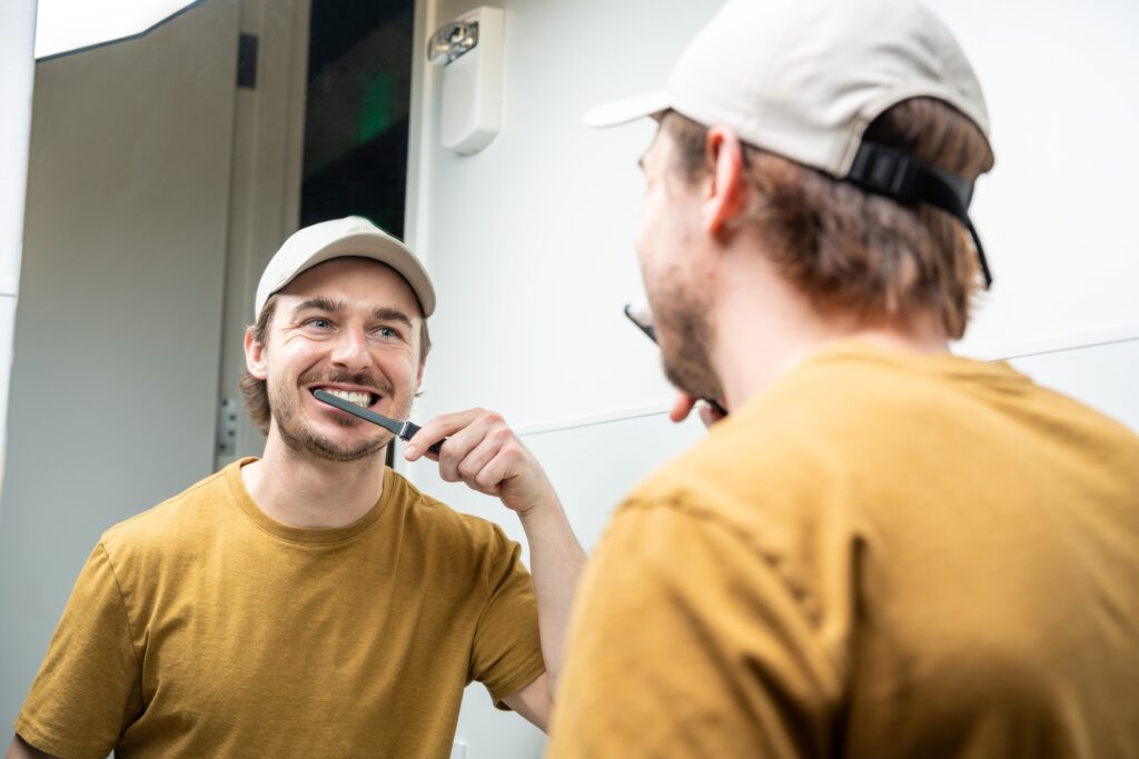 Scott Damon used the master's in entrepreneurship to launch his startup, Roam Toothbrush.