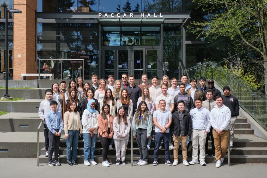 Samuel Yang (second row, second from right) with his classmates from the Master of Professional Accounting (MPAcc) Class of 2023