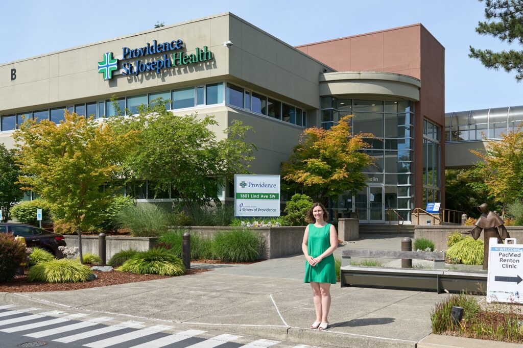 Foster School alum Hailey Lamb-Nielubowicz works in accounting at Providence in Renton.
