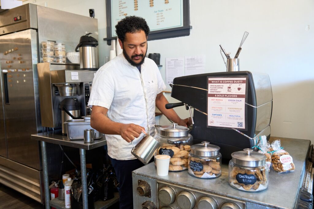 Elijah Berry at the Vashon Island Baking Company