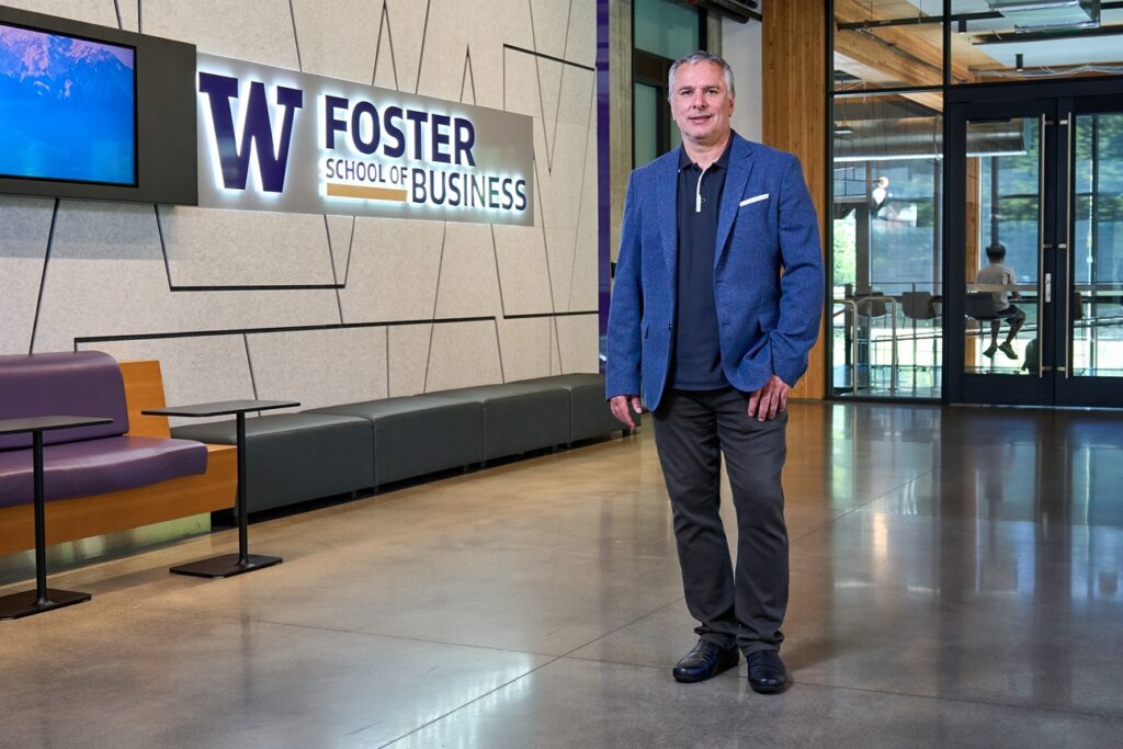 Nate Zahedi at the Foster School of Business